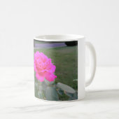 Rosa Rosen-Tasse Kaffeetasse (VorderseiteRechts)