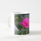 Rosa Rosen-Tasse Kaffeetasse (Vorderseite Links)