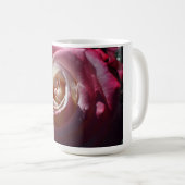 Rosa Rosen-Tasse Kaffeetasse (VorderseiteRechts)