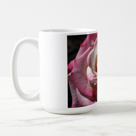 Rosa Rosen-Tasse Kaffeetasse (Links)