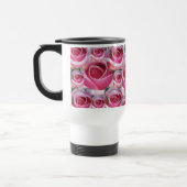 Rosa Rosen-Tasse Reisebecher (Links)