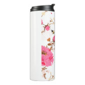 Rosa Rosen Thermosbecher (Nach links gedreht)