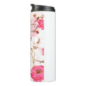 Rosa Rosen Thermosbecher (Nach rechts gedreht)