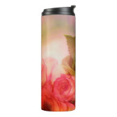 Rosa Rosen Thermosbecher (Nach links gedreht)