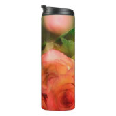 Rosa Rosen Thermosbecher (Nach rechts gedreht)