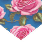 Rosa Rosen Tischdecke (Schrägansicht)