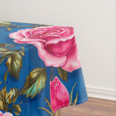 Rosa Rosen Tischdecke (Beispiel)