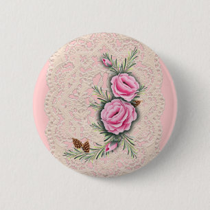 ROSA ROSEN u. KIEFER durch SHARON SHARPE Button
