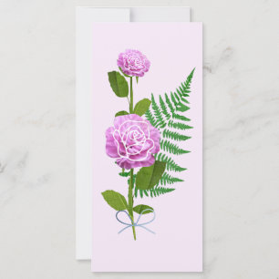 Rosa Rosen und ein Fern