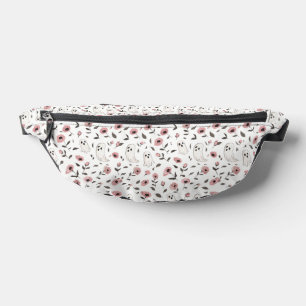 Rosa Rosen und Geistermuster Fanny Pack Bauchtasche