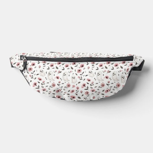 Rosa Rosen und Geistermuster Fanny Pack Bauchtasche (Ablage )