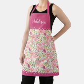 Rosa Rosen und geschmolzene Ränder Blumenmuster Schürze (InSitu)