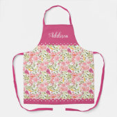 Rosa Rosen und geschmolzene Ränder Blumenmuster Schürze (Vorderseite)