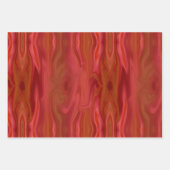 Rosa Rosen und Hearts - Papierblatt-Set Geschenkpapier Set (Vorderseite 2)