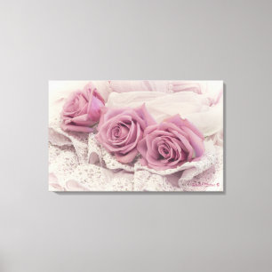 Rosa Rosen und Stillleben Leinwand Kunst