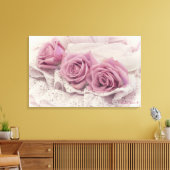 Rosa Rosen und Stillleben Leinwand Kunst (Insitu (Wohnzimmer))