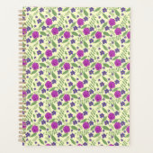 Rosa Rosen und Veilchen wiederholen Oberflächenmus Planer (Vorderseite)