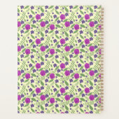 Rosa Rosen und Veilchen wiederholen Oberflächenmus Planer (Rückseite)