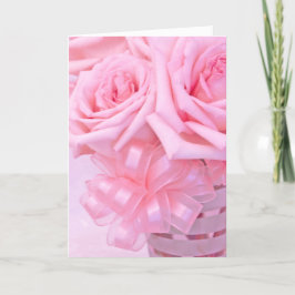 Rosa Rosen V Feiertagskarte