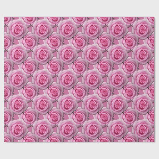 Rosa Rosen-Verpackungs-Papier-romantisches Geschenkpapier (Flach)