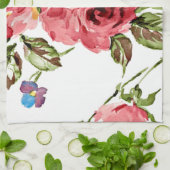 Rosa Rosen Vintag Küchentücher (Gefaltet)