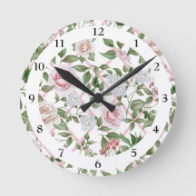 Rosa Rosen - Vintage-Aquarell-Blumen