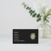 Rosa Rosen Visitenkarte (Stehend Vorderseite)