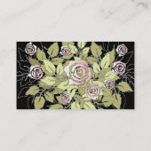 Rosa Rosen Visitenkarte (Rückseite)