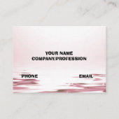 rosa Rosen Visitenkarte (Rückseite)