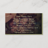 Rosa Rosen Visitenkarte (Rückseite)