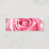 Rosa Rosen-Visitenkarte Mini Visitenkarte (Rückseite)