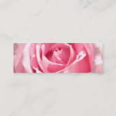 Rosa Rosen-Visitenkarte Mini Visitenkarte (Rückseite)