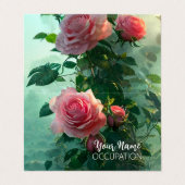 Rosa Rosen - Visitenkarte Visitenkarten (Außenseite Aufgefaltet)