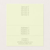 Rosa Rosen - Visitenkarte Visitenkarten (Innenseite Aufgefaltet)