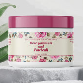 Rosa Rosen Wasserdichte Kosmetik Jar Label Wasserflaschenetikett