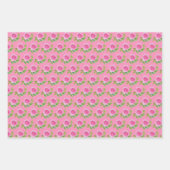 Rosa Rosen, Wasserfarben Handgestrichen Geschenkpapier Set (Vorderseite 2)