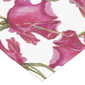 Rosa Rosen Wasserfarbmuster handbemalt Kurzer Tischläufer (Ecke)