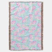 Rosa Rosen Weiße Schmetterlinge auf der blauen Keh Decke (Vorderseite Vertikal)