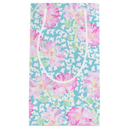 Rosa Rosen Weiße Schmetterlinge, blaue kleine Gesc Geschenktüte