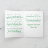 Rosa Rosen, wenn ich Beileid Gedicht bin Karte (Innenseite)