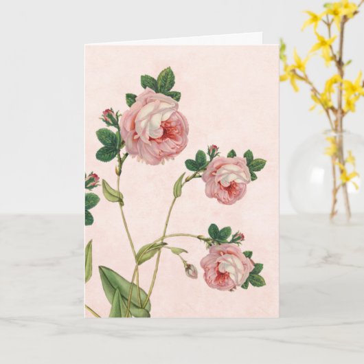 Rosa Rosen, wenn ich Beileid Gedicht bin Karte (Gelbe Blume)