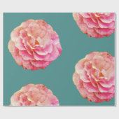 Rosa Rosen Wrapping Paper Geschenkpapier (Flach)