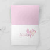 Rosa Rosen zum Jahrestag des Fur Karte (Innenseite)