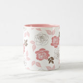 Rosa Rosen Zweifarbige Tasse (Mittel)