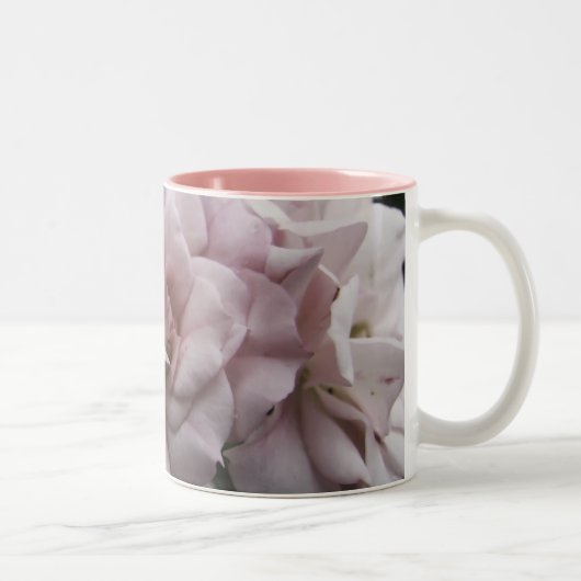 Rosa Rosen Zweifarbige Tasse (Rechts)