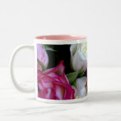 Rosa Rosen Zweifarbige Tasse (Links)