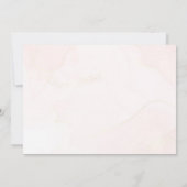 Rosa Rosenbläschen Erstkommunion Foto Einladung (Rückseite)