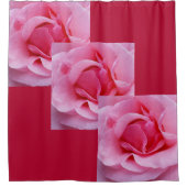 Rosa Rosenblätter Duschvorhang (Vorderseite)