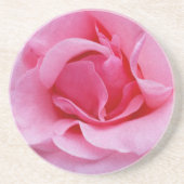 Rosa Rosenblätter Getränkeuntersetzer (Vorne)