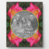 Rosa Rosenblätter kreieren Ihr eigenes Foto Fotoplatte (Vorderseite)